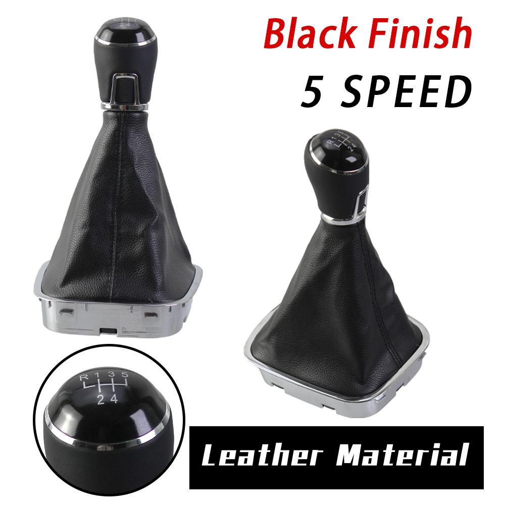 New Product 5/6 Speed Gear Shift Knob Lever Dust Cover Boot Leather Suit Part For VW Polo 6C 2015 2016 2017 2018 Interior