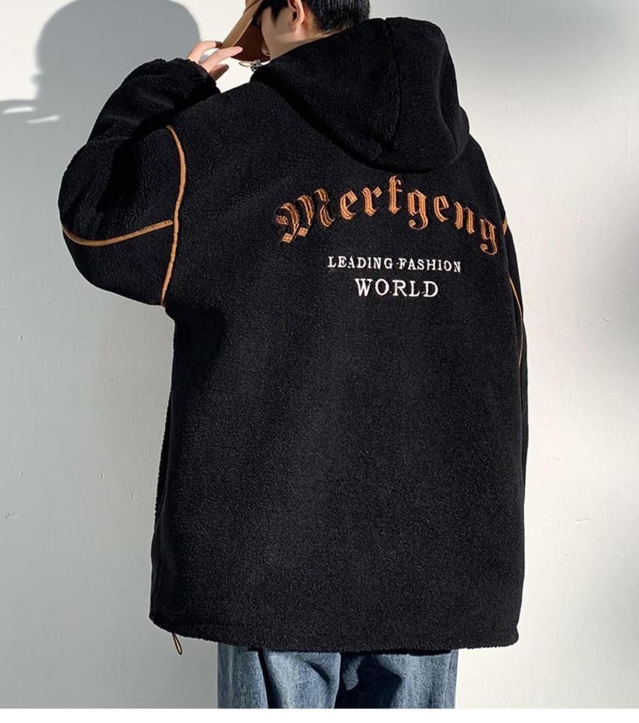 Men's Trendy Lambswool-Thickened Fleece Cotton Jacket - 2025 Spring/Autumn/Winter Collection
