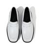 Firenze Atelier Voluminous Square Line Simple U-Tip Penny Loafer 8500 [Cream White]