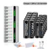 PALO 1.2V AA &AAA Ni-MH Dobíjecí Baterie Baterie 3000mAh &1100mAh 2A 3A Baterie +12 Slotů LCD USB 1.2V AA AAA NIMH NI-CD Nabíječka Baterií