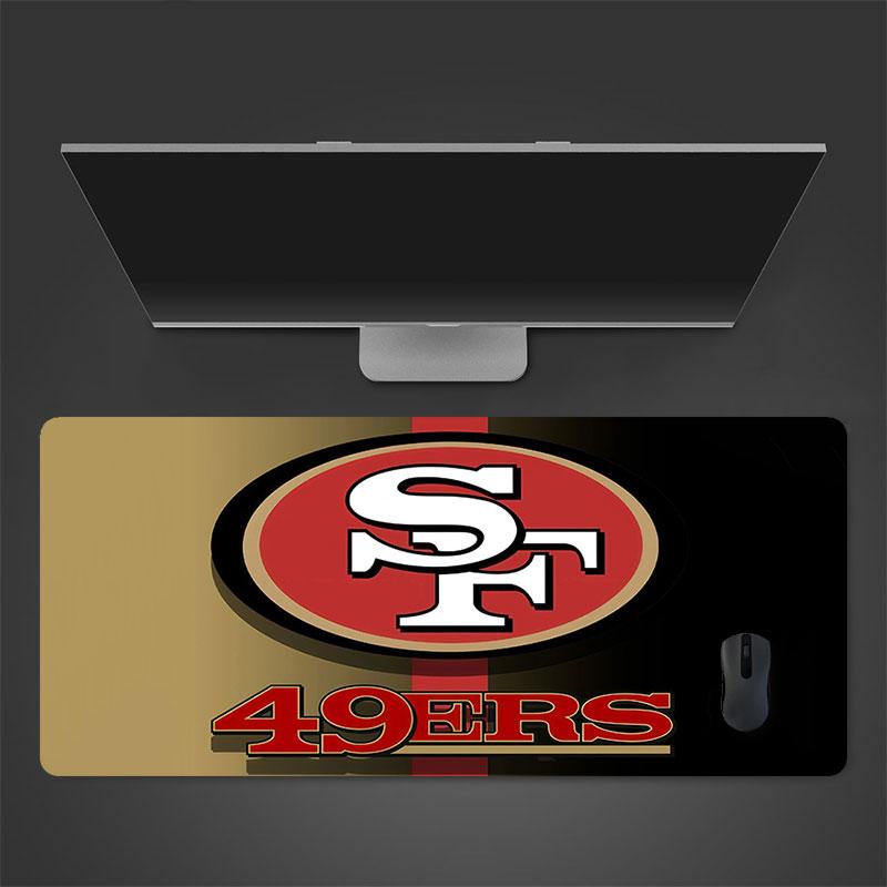 San Francisco 49ers Mouse Pad, Large Gaming Desk Mat, Non-slip XXL Mousepad for Laptop & Tablet, Mini PC Playmat with Stitched Edges