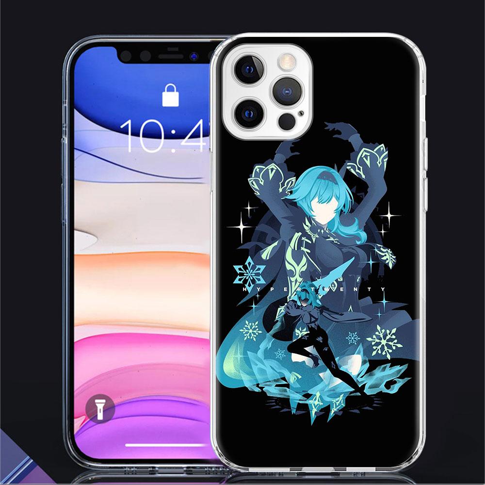 

Прозрачный силиконовый чехол для телефона с рисунком аниме Genshin Impact для Apple iPhone 11 13 14 12 Pro 7 8 Plus XR X XS Max 6 6S 14Pro iPhone 6 6S