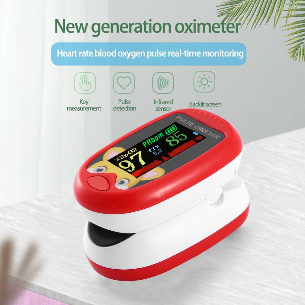 Children's Finger Pulse Oximeter - Blood Oxygen Saturation Monitor