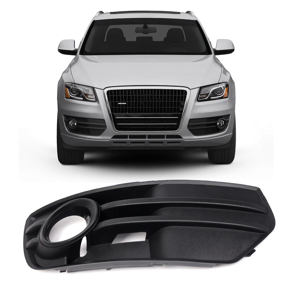 Fog Lamp Grille Anti-collision Tough Plastic Front Bumper Fog Light Grill For Q5 2008-2012 8R0807682A