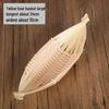 Handmade Bamboo Boat-Shaped Woven Fruit and Snack Storage Basket