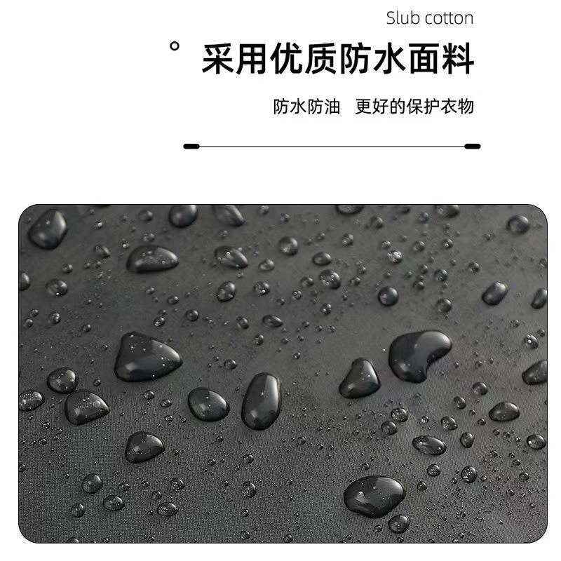 Cooking and catering coverall, thickened work apron, waterproof apron, long-sleeved apron, cartoon oil-proof apron