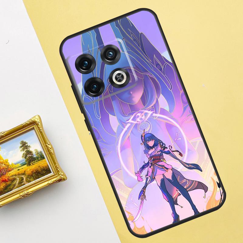 Raiden Shogun Genshin Impact Case For Oneplus 10 8 9 Pro Ace 10T 9R 8T Cover For Oneplus Nord 2 2T CE N100 N200 N300