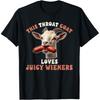 Lustiges Kehlziegen-Saftige Würstchen Unangemessenes Erwachsenen-T-Shirt Herren Humor Streetwear T-Shirt Kurzarm Unisex Lockere Kleidung