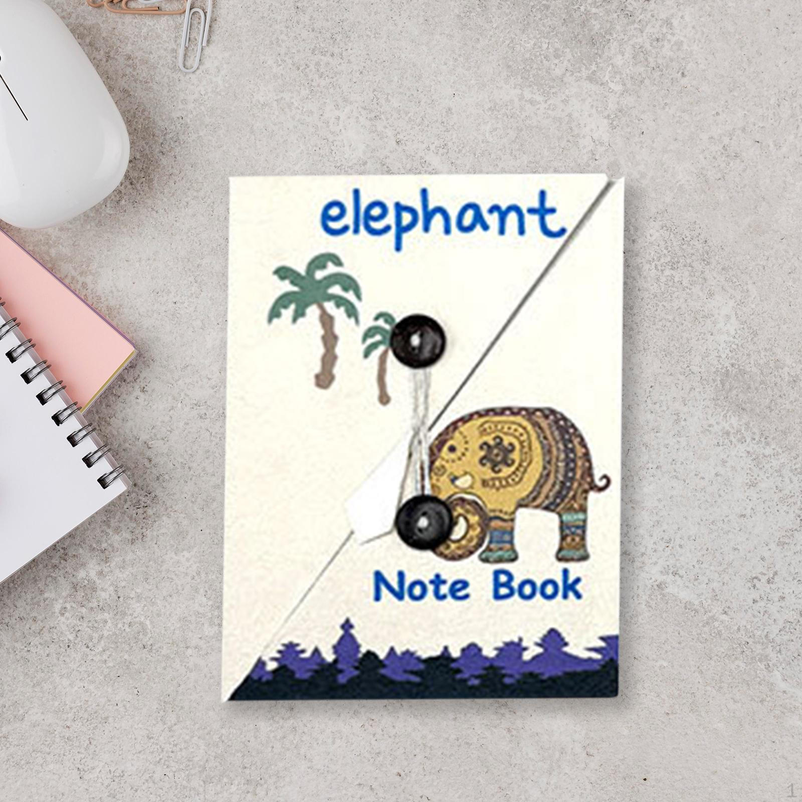 

Журнал Блокнот Расписание Книга Компактный, Канцелярские Принадлежности Мультфильм Письмо Подарки для Женщин Дорожные Заметки Elephant