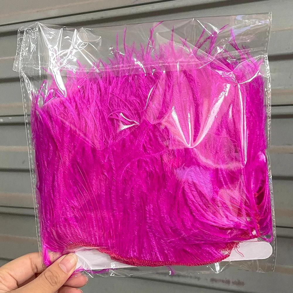 Feather White Ostrich Feather Trim for Wedding Party Dress Decorative Clothing Sewing Accessories 10-22cm Long Plume Fringe