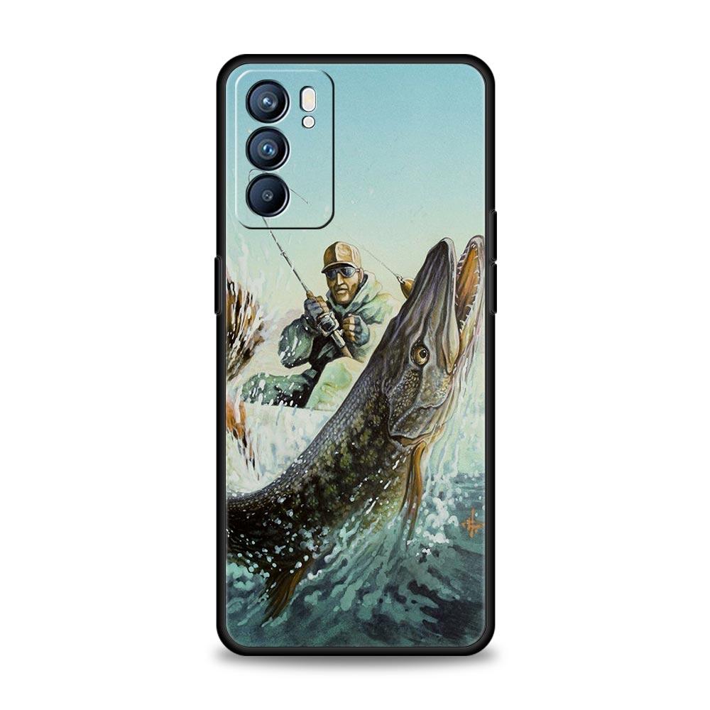 Hunting Fishing Man Phone Case For Oppo Reno 13 12 11 10 7 F Find X5 X6 A98 A80 A79 A78 A57 A54 A31 A17 Pro 5G Soft TPU Cover