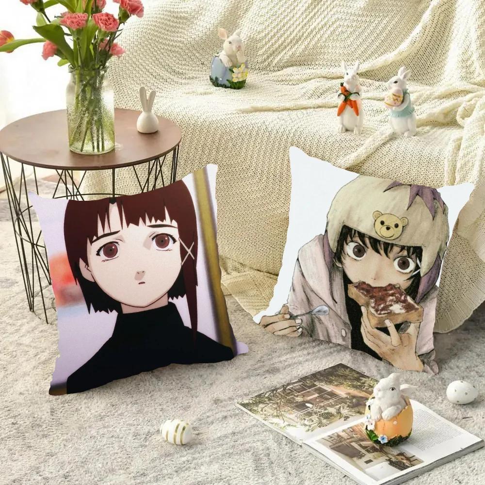 1pc Serial Experiments Lain Pillow Case Square Bedroom Sofa Leisure Comfort Cushion Car Living Room Home Decoration