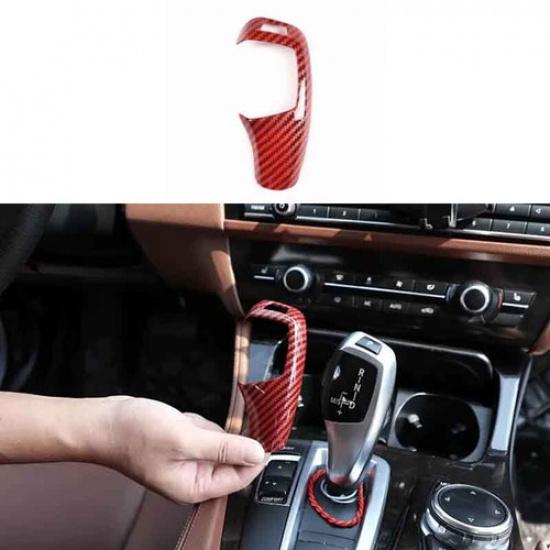 Центральная консоль автомобиля для BMW 3 4 серии GT Чехол Красный Карбоновый Волокно Ручка переключения передач