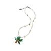 Bohemian Coconut Tree Shell Necklace Adjustable Layer Chain Acrylic Alloy Jewelry for Women Casual Beach Vacation Wear
