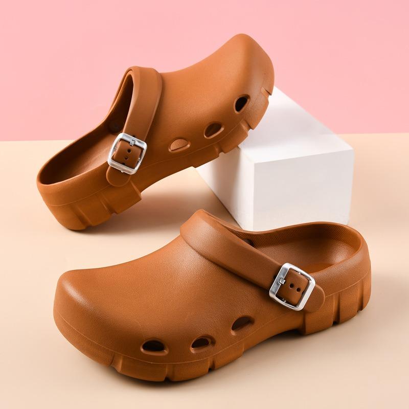 Hole Shoes Women's Summer Couple Indoor Bathroom Bath Non-slip Home Household Soft Bottom Eva Cool Slippers Men