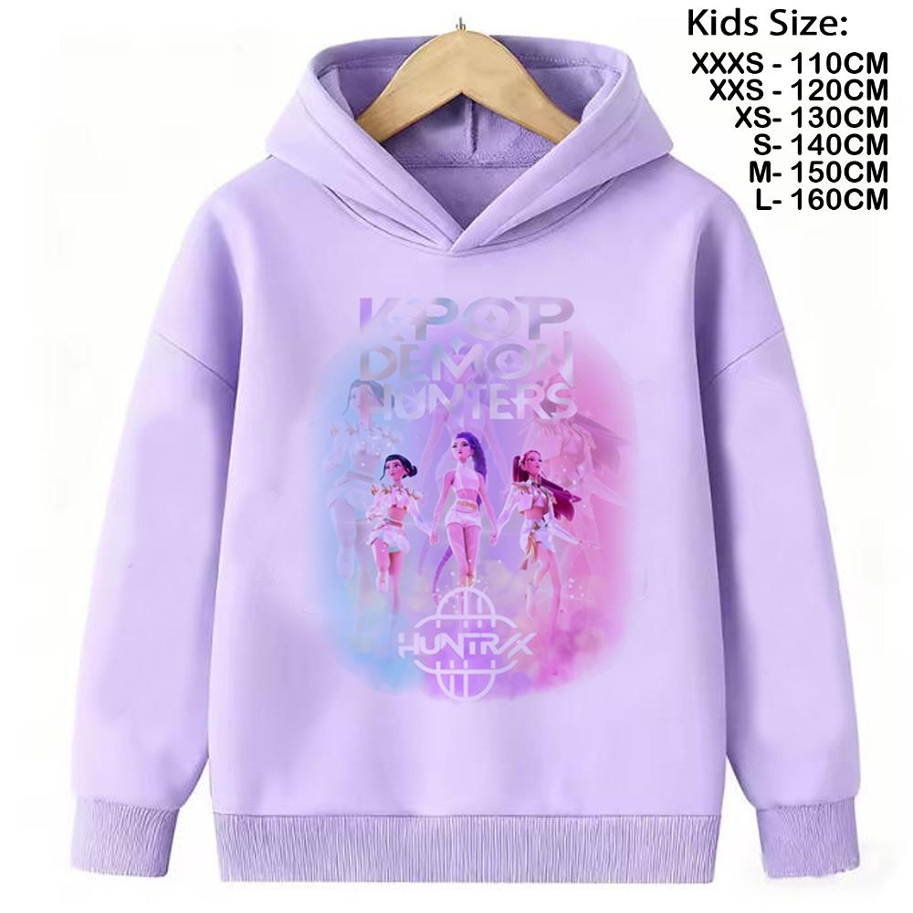 KPop Demon Hunters Hoodies Baby Girl Boy Clothes Fashion Casual Hooded Sweatshirts K-Pop Demon Hunters Pullover Kids
