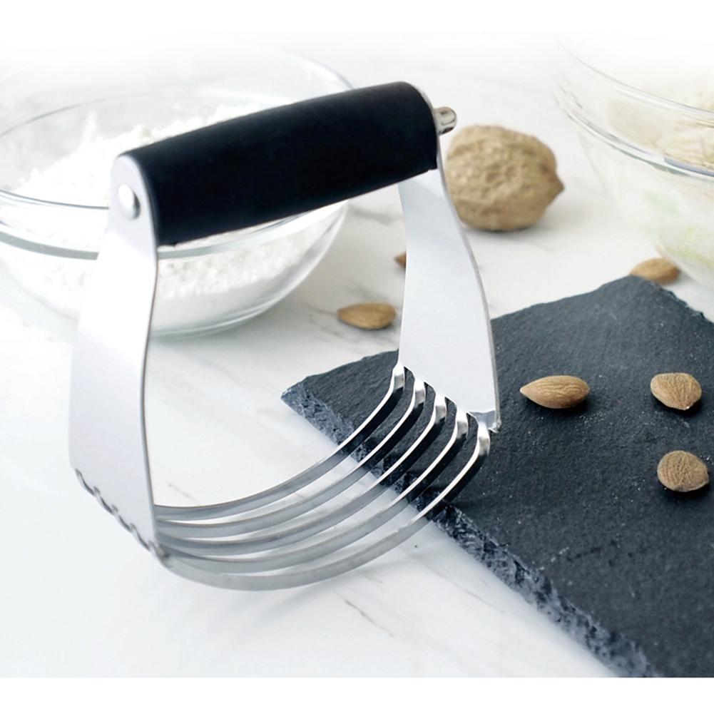 Stainless Steel Flour Blender Rubber Handle Dough Mixer Kitchen Pressing Baking Tool Flour Stirrer Stainless steel