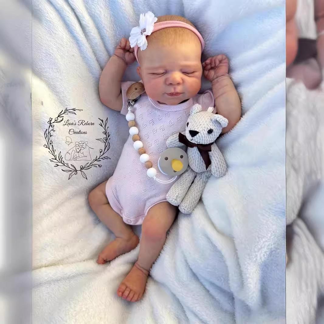 19-Inch Pascale Reborn Newborn Baby Doll Cloth Body