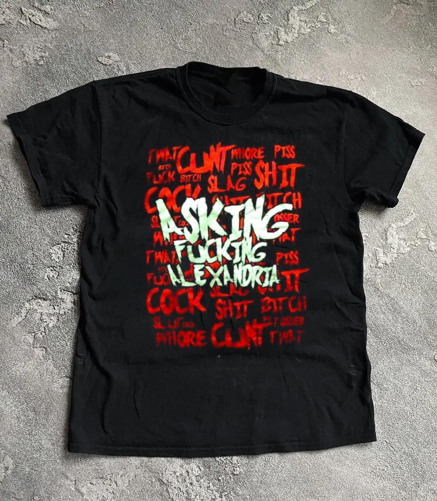Винтажные футболки Gildan Asking Alexandria Унисекс Концертные S - 5XL LO138 Унисекс Футболка XXL