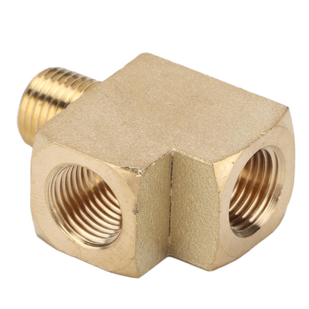 Brass Pipe Tee Car Solid Street Pipe External Thread 1 8in NPT Malex1 8in NPT 1000 PSI