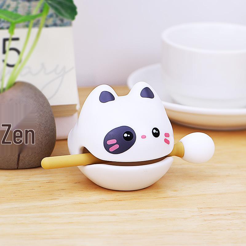 Klopfender Buddha Holzfisch Schreibtischornament - Kleine kreative Geschenkdekoration