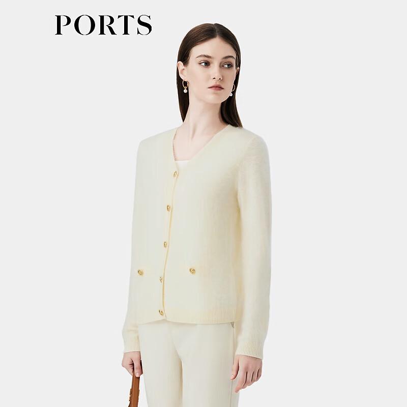 PORTS Women's Button-Decorated Cashmere Cardigan