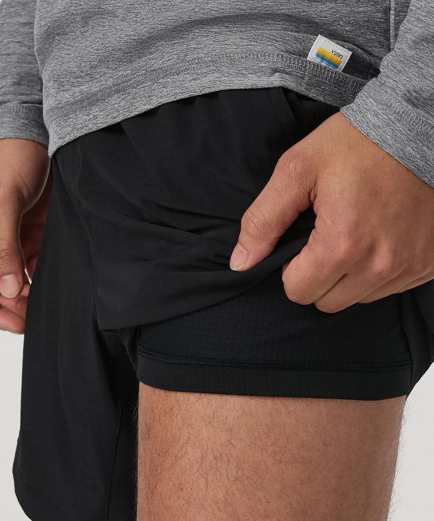 VUORI [Men'S] Hardco Shorts Line 7 _Black_Vr16131019