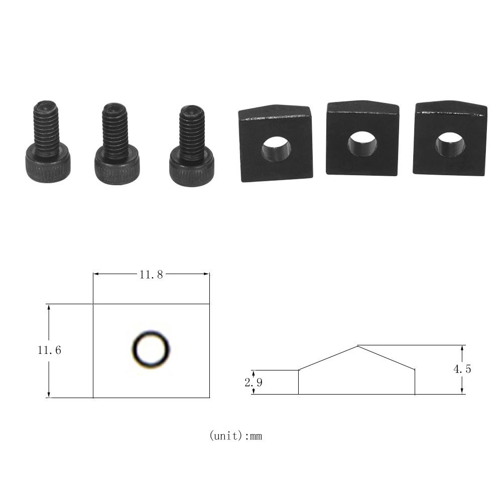 Electric Guitar Tremolo Bridge String Locks Strings Locking System Metal Nut Block & Clamp Hex Screws Guitar Parts