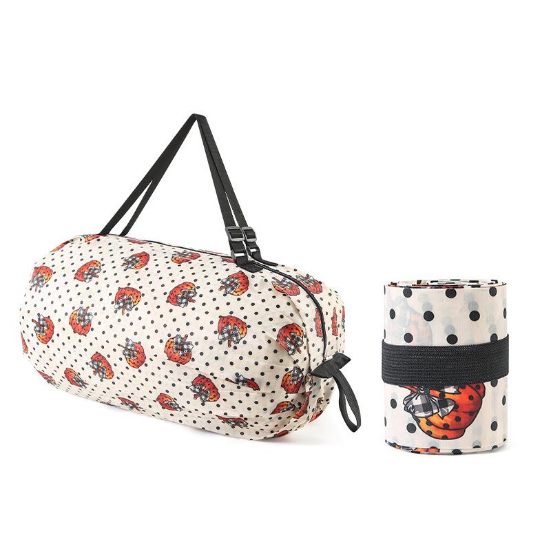 Foldable Portable Large Eco-Friendly Shopping Bag with Shoulder Strap