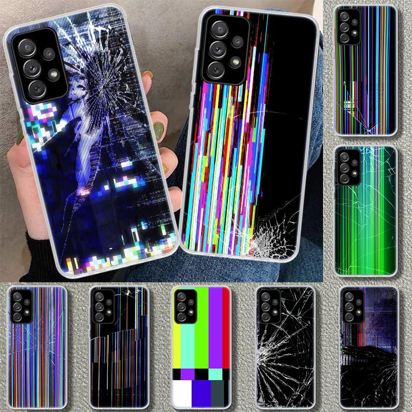 Broken Phone Screen Phone Case for Samsung Galaxy A17 A16 A26 A36 A56 A57 A37 A15 A25 A35 A55 A14 A24 A34 A54 A13 A23 A33 A53 Ga