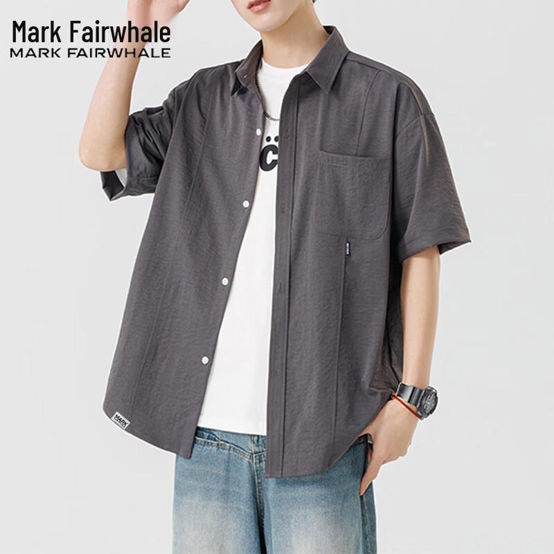 Mark Fairwhale Men's Short Sleeve Casual Shirt