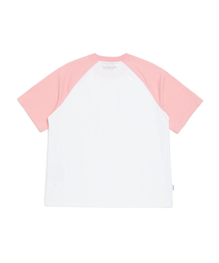 MARK GONZALES Women'S Raglan Vintage Graphic T-Shirt - White
