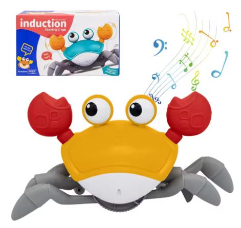 

Популярная электронная игрушка-краб Escape Crab с функцией автоматического определения местоположения, позволяющая детям ползать и избегать препятствий, а также с музыкой.
