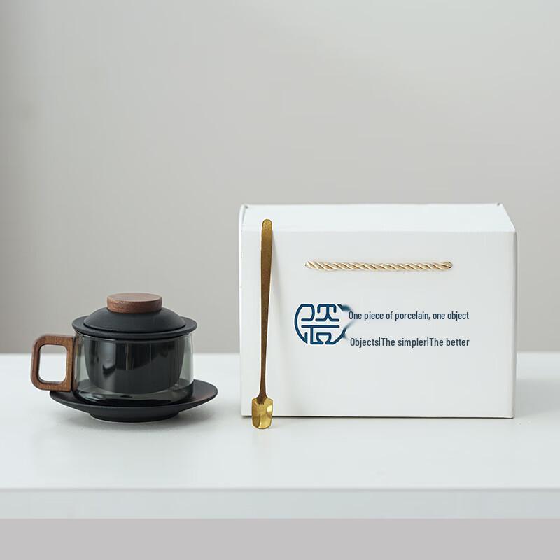Tea Infuser Mug Set Glass Teacup Set