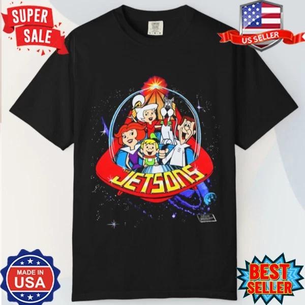Vintage 1990 The Jetsons Spaceship Cartoon T-Shirt, S-5XL 4XL