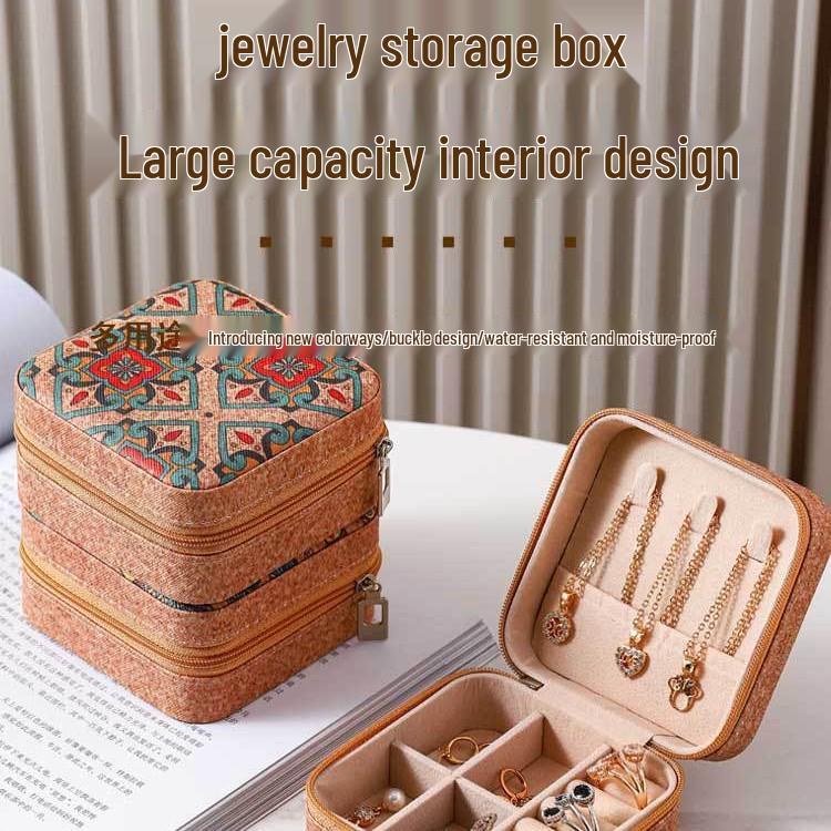 Newcomer Discount: Portable Retro Leather Jewelry Storage Box