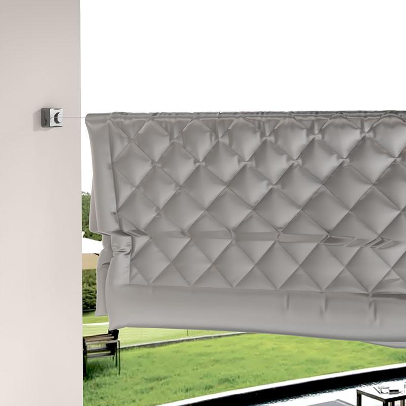 Bathroom Accessories Storage Hanger Retractable Clothesline Wall Mounted Invisible Adjustable Laundry Line Clothes Drying Rack