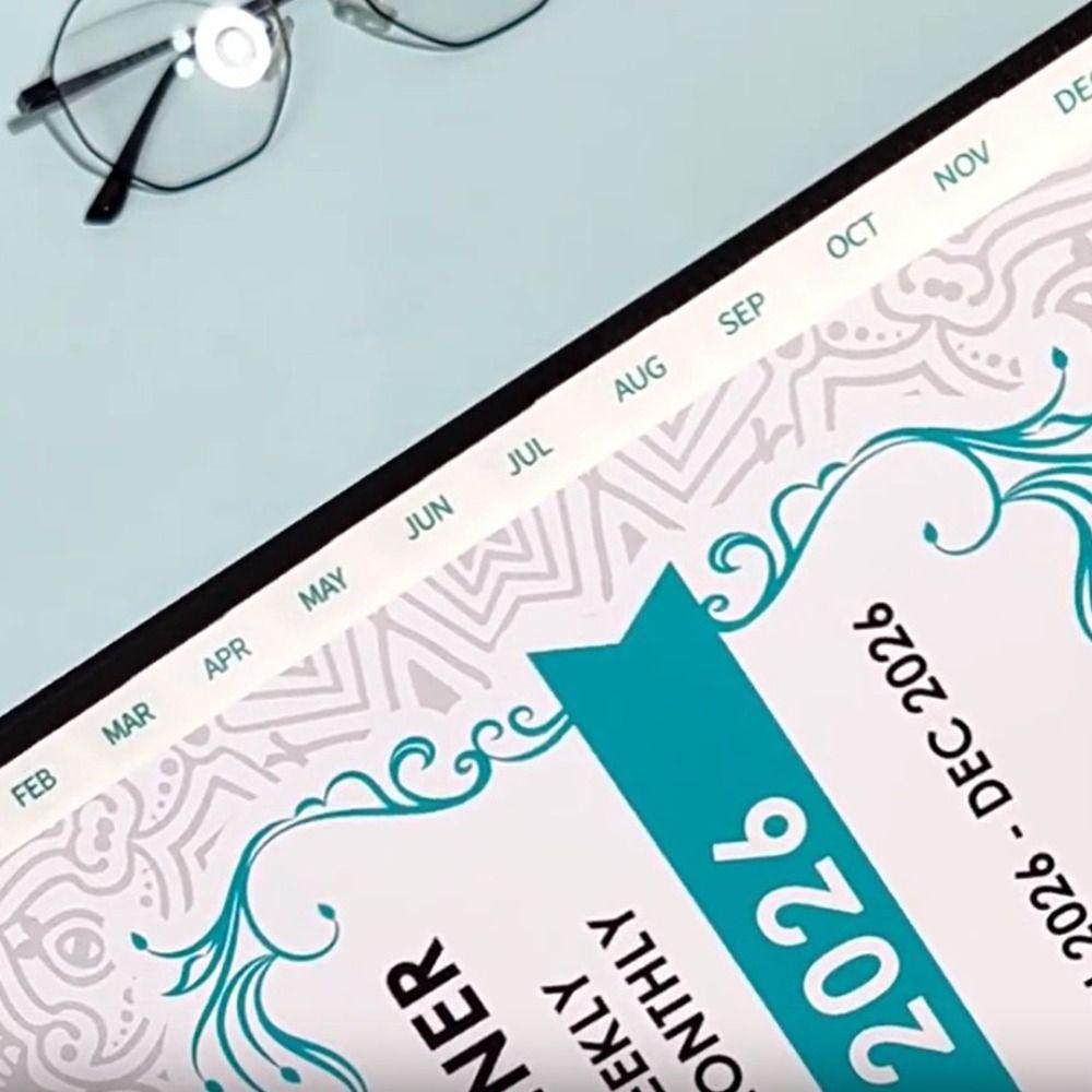 PU Leather Cover 2026 Weekly Monthly Planner Calendar Daily Notebook  Record