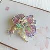 Künstlerischer Blumen Pin Handgefertigt Strasssteine Details Modeschmuck Anmutige Blumen Brosche Geeignet für Stilvolle Outfits