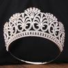 DIEZI 10 Colors Luxury AB Crystal Opal Big Tiara Crown For Women Girls Party Baroque Elegant Rhinestone Crown Hair Dress Jewelry