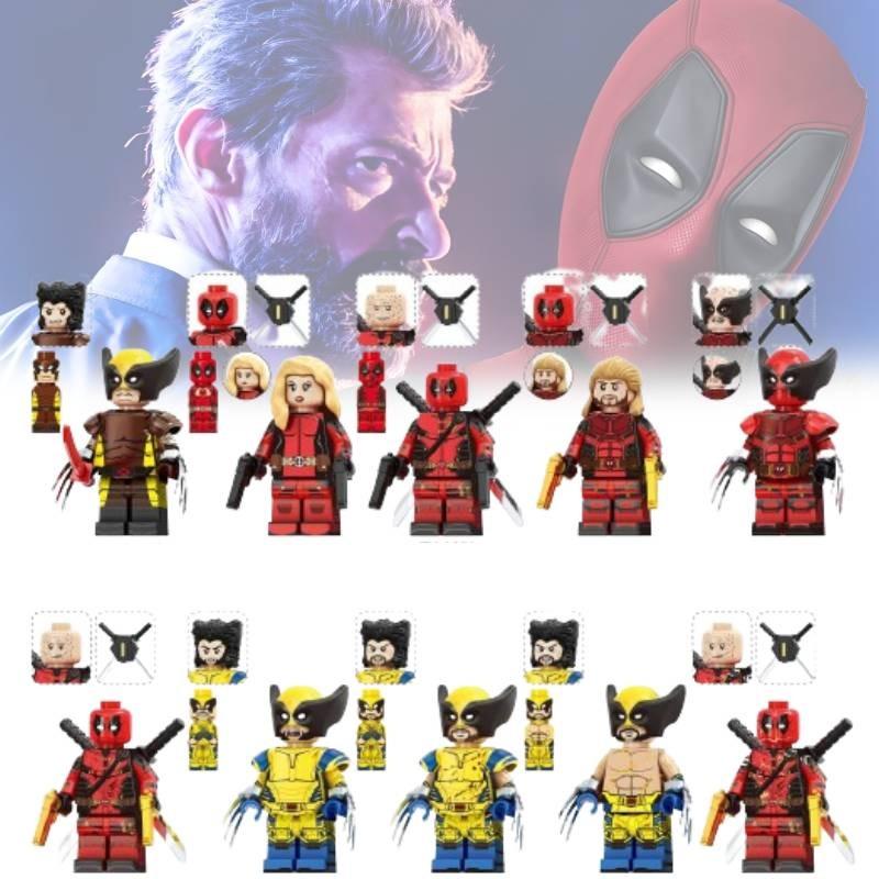 Heroes Series Wolverine And Deadpool Building Block Action Figures Set