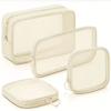 Travel TranspaBag Thickened Nylon Mesh Cosmetic Bag Breathable Portable Storage Cosmetic Bag, Packaging edge protection products