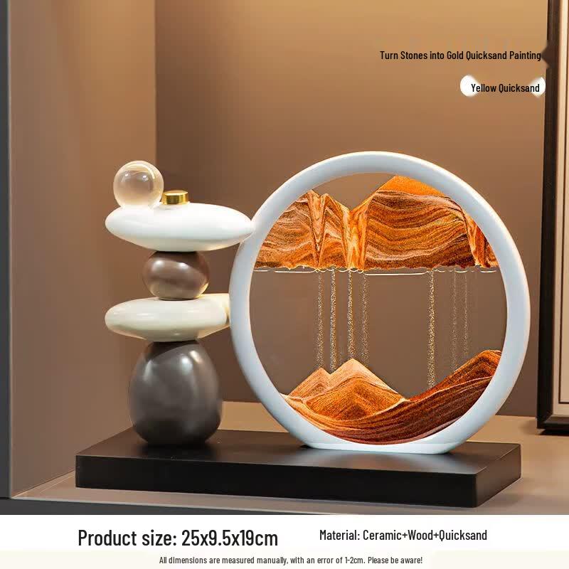 Dynamic Flowing Sand Art Ornament