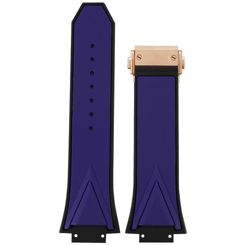 Armband für HUBLOT BIG BANG Sang Bleu Serie Silikon Herren Armband Kette Gummi Armband 29mm*17mm