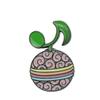 One Piece Devil Fruit Brooch - Ace Flame & Rubber Fruit Badge Jewelry