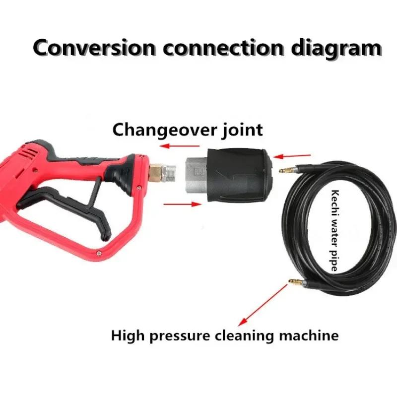M22x14mm Oberer Schlauchanschluss Hochdruckreiniger Adapter-Set Schnellkupplung Löse Unterlegscheibenanschluss für Kärcher K-Serie