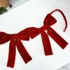 Soft Christmas Velvet Party Bow Creative Velvet Bow Garland Banner  Wedding Decor