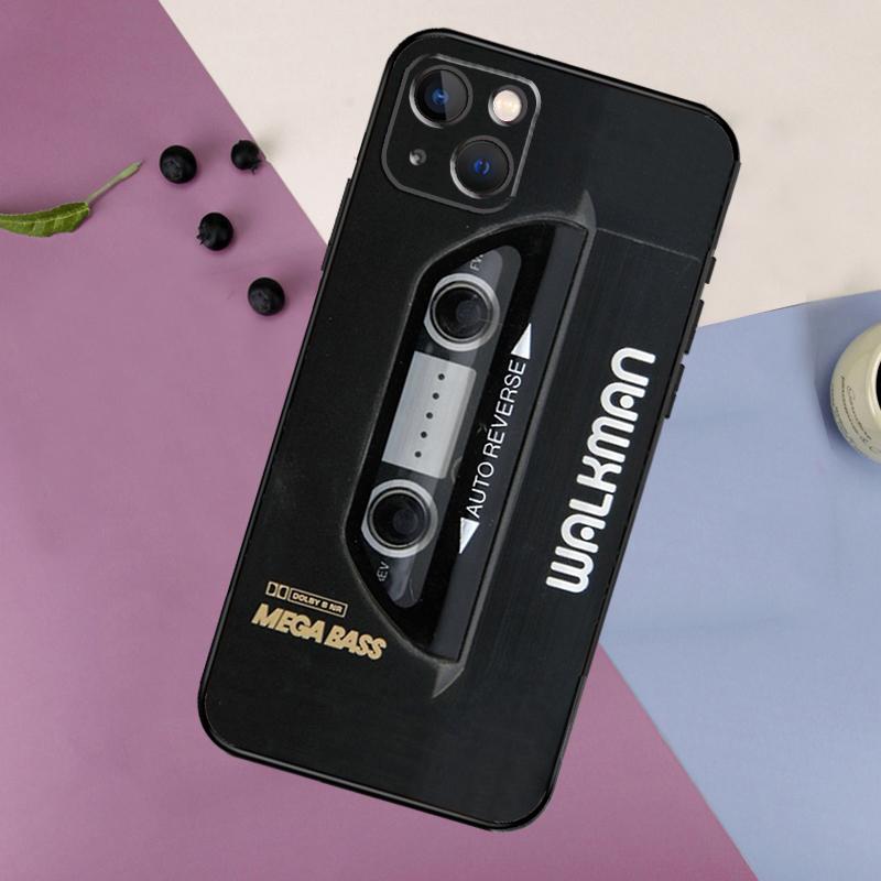 Retro Cassette Tape Soft Phone Case For iPhone 16 15 14 13 12 11 Pro MAX XS X XR 7 8 Plus 13 12 Mini Back Cover