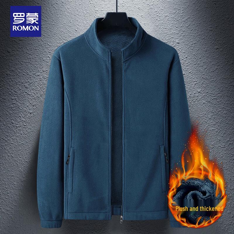 ROMON Men's Casual Thick Fleece Jacket 920