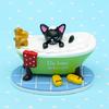 Black Taking Cat A Bath In The Bathtub Resin Ornament For Home Gifts Styling